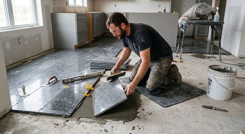 Granite Floor Installation in Wilmington, NC
