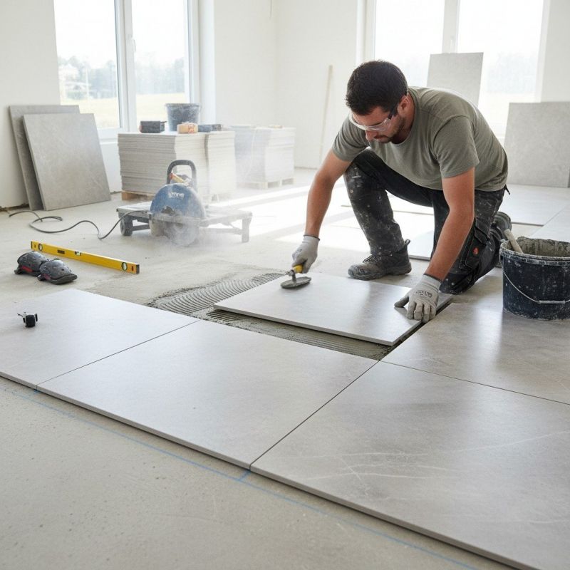 Mosaic Tile Floor Installation in Fredericksburg, VA