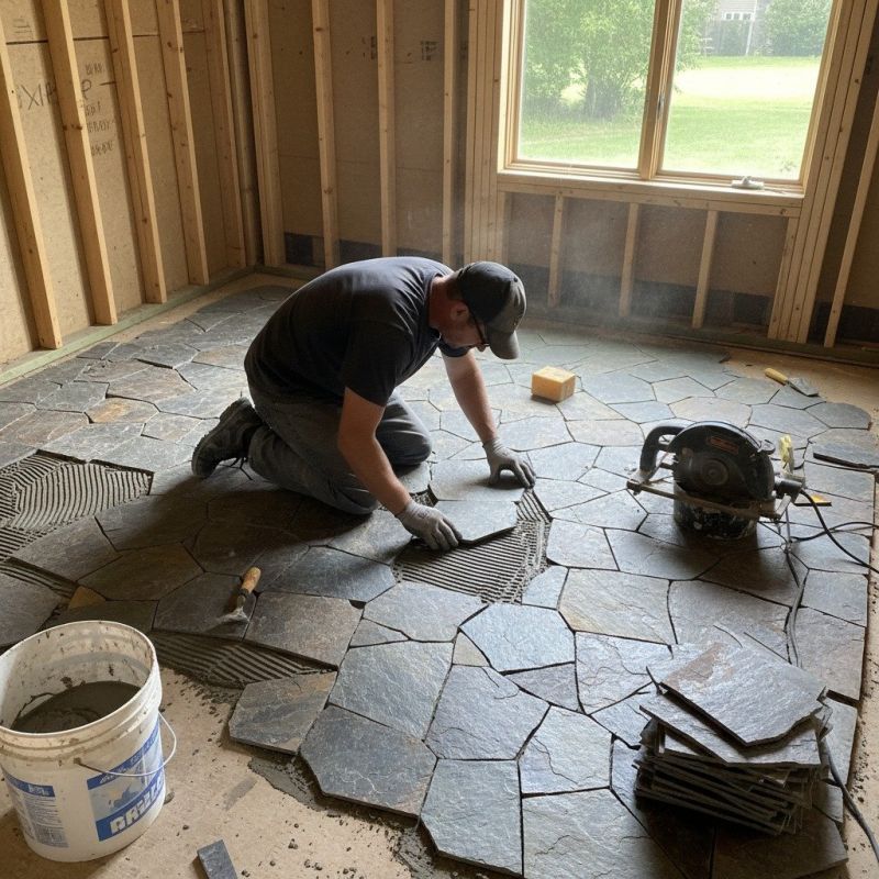 Slate Floor Installation in Wilmington, NC