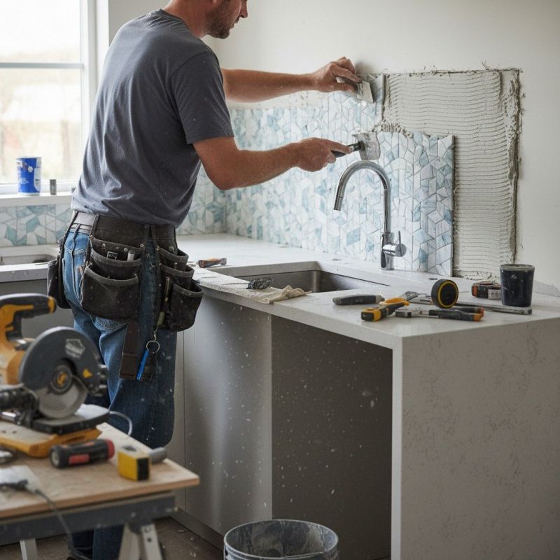 Stone Backsplash Installation in Wilmington, NC