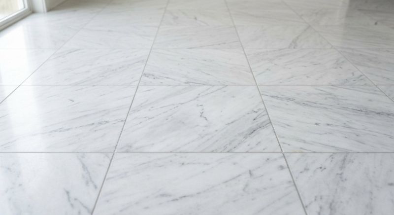White Marble Tile Installation in Overland Park, KS
